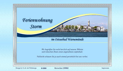 Warnemuender Ferienwohnung - ältere Referenz, erstell 2007/08